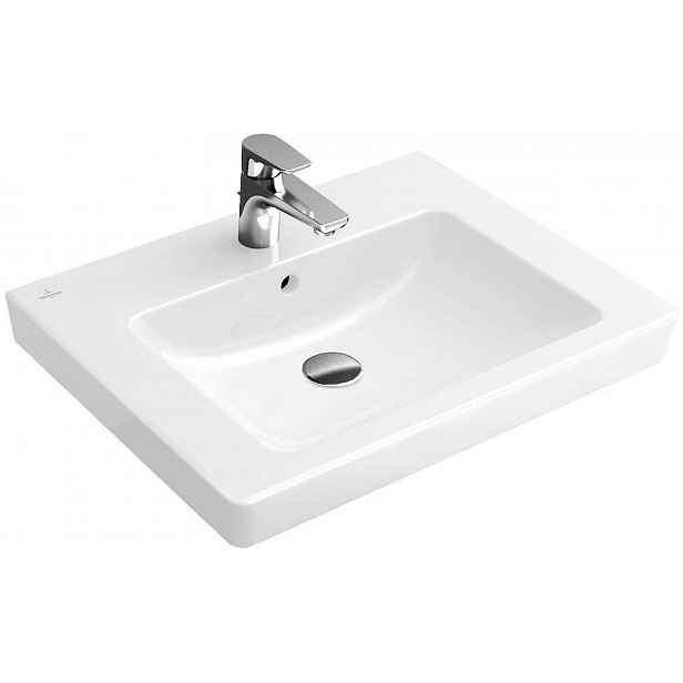 Villeroy & Boch Subway 2.0 - Umyvadlo s přepadem, 60x47 cm, alpská bílá 71136G01