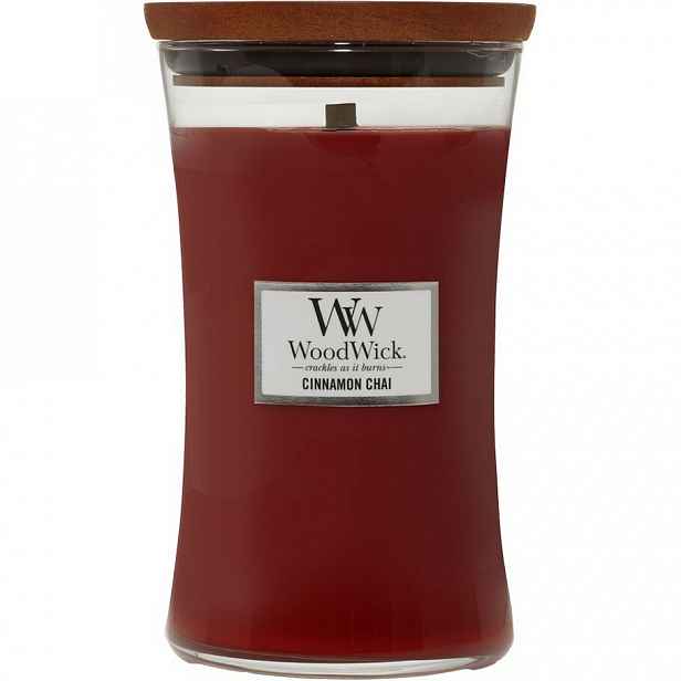 Woodwick Vonná svíčka váza velká Cinnamon Chai, 609 g