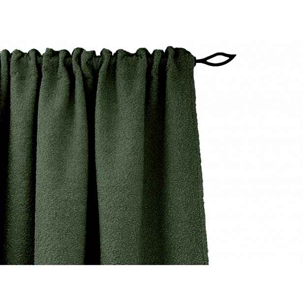 Závěs do dětského pokoje BOUCLÉ Zvolte barvu: Lahvově zelená, Zvolte rozměr: 140 x 240 cm (šířka x výška)