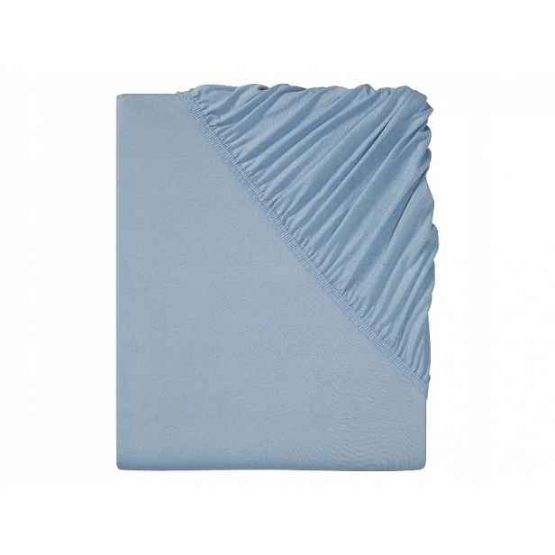Prostěradlo s gumičkou Livarno Home bavlna jersey 90-100 x 200 cm modré