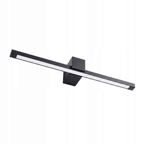 Koupelnová Nástěnná Lampa Nad Zrcadlo Led SWE050-1W 60 cm Černá Matná