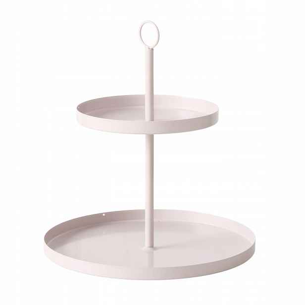 Kovová Etažérka Béžová, Výška 34 CM, Průměr 30 CM