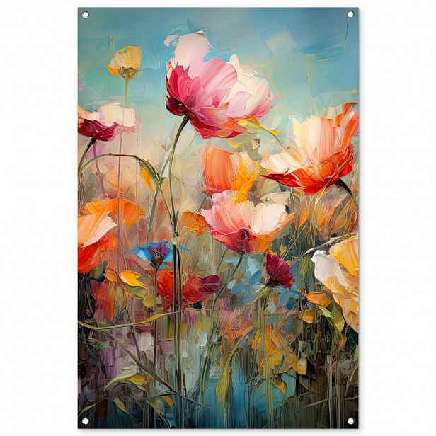 OnlyWow ZAHRADNÍ PLAKÁT Květiny - Akvarel - Umění - Botanické - Příroda 80x120 cm