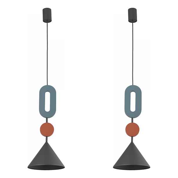 Sada 2 závěsných lamp Drops Color F Nowodvorski
