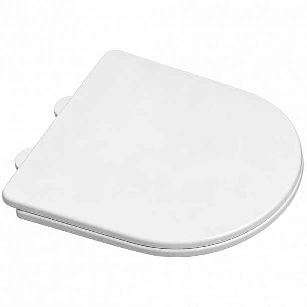WC sedátko Toluco - Slim/SoftClose - PP plast - bílá lesklá - 36,2x3,4x42,8 cm