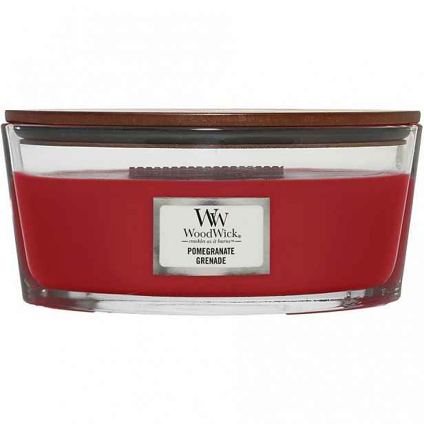 Woodwick Vonná svíčka loď Pomegranate, 453 g