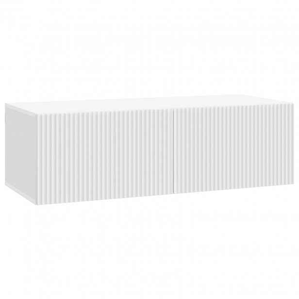 vidaXL Nástěnná TV skříň Bílá 98 x 41 x 30 cm Kompozitní dřevo