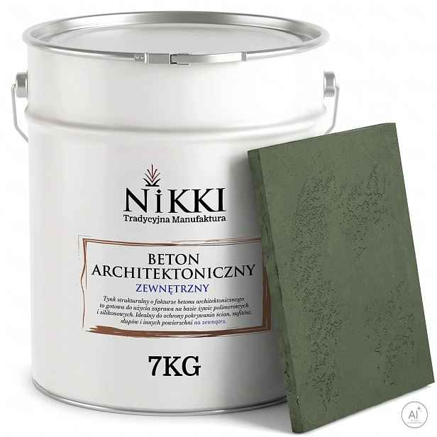 Fasádní omítka s architektonickou strukturou Betonu 7 kg zelená tmavá
