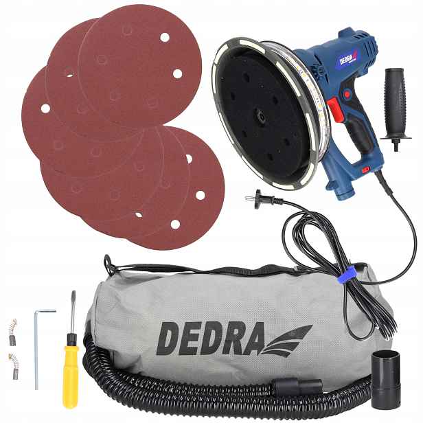 Krátká bruska na sádrové povrchy 1200W Dedra DED7785 Led 225 mm
