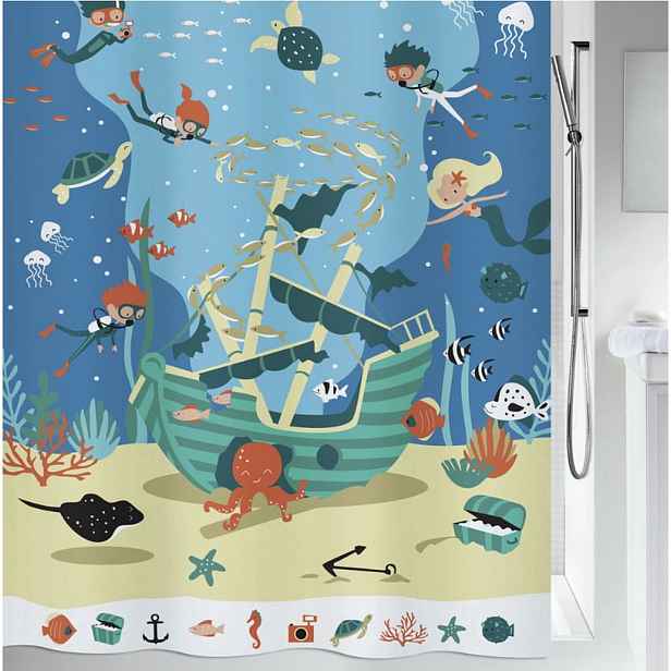 Sprchový závěs 180x200 cm Pirates – Spirella