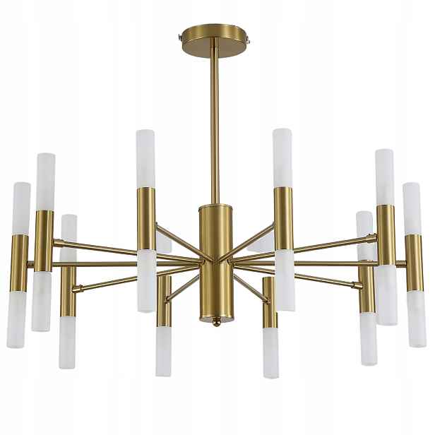 Závěsná lampa zlatá glamour moderní velká do obývacího pokoje ložnice