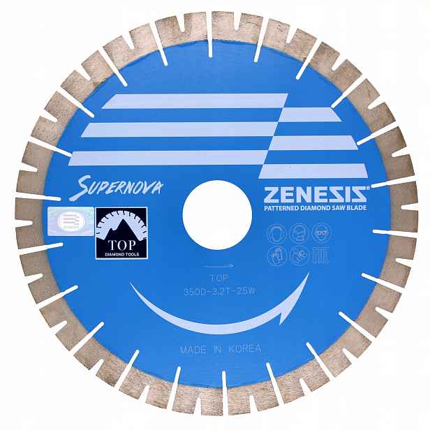 Diamantový Kotouč Pro Řezání Křemenné Žuly Zenesis V-s 350 MM Premium