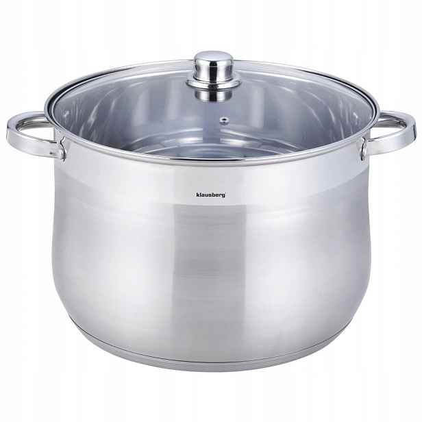 Hrnec Ø34 cm s indukčním víkem na plyn, objem 22,4 l Klausberg