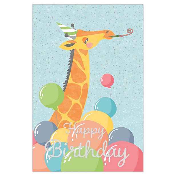 Ražené přání s obálkou Artebene Giraffe