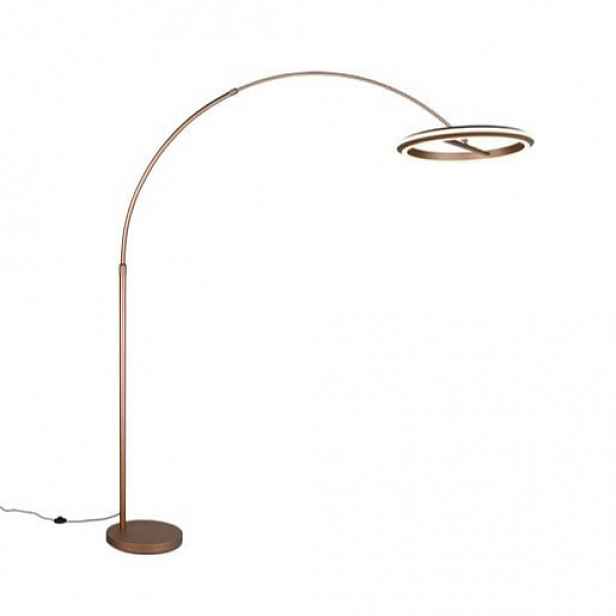 Trio AMADOR led stojací lampa hnědá kov 442410165 TR442410165