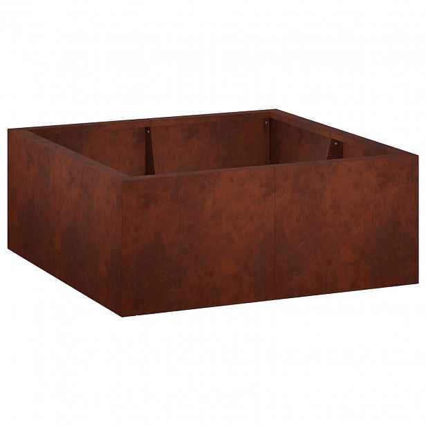 vidaXL Opěrná zeď 4 ks 100 x 100 x 30 cm Povětrnostně odolná ocel