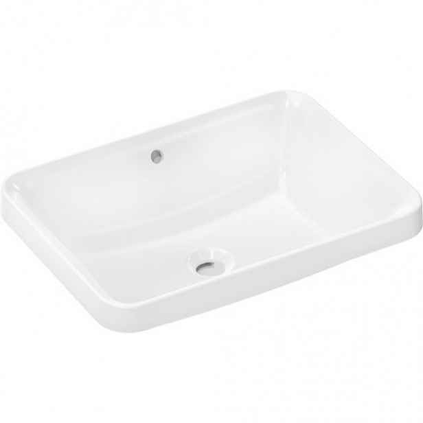 Hansgrohe Xuniva Q zápustné umyvadlo 55x40 cm bez otvoru pro baterii, s přepadem 61066450