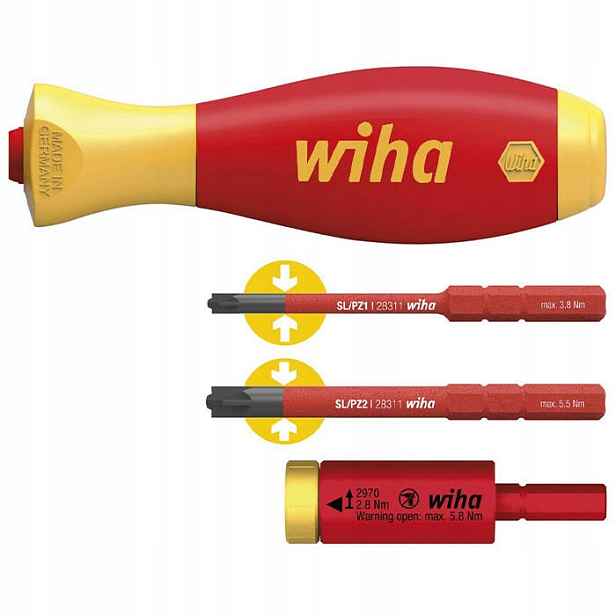 Sada Adaptérů Wiha Šroubovák Easytorque Slimvario 41478