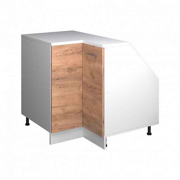 Vicco ŠIKMÁ SKŘÍŇ ROHOVÁ SKŘÍŇKA Rion Zlatý mocný dub 75.6 x 81.6 cm s 1 dveřmi, korpus skříně hloubka 60 cm
