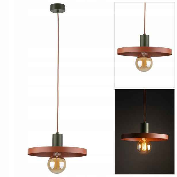 Závěsná lampa Sila hnědá s nastavitelnou výškou v kuchyni Tk Lighting