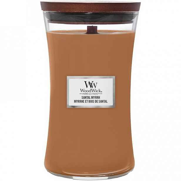 Woodwick Vonná svíčka váza velká Santal Myrrh, 609 g