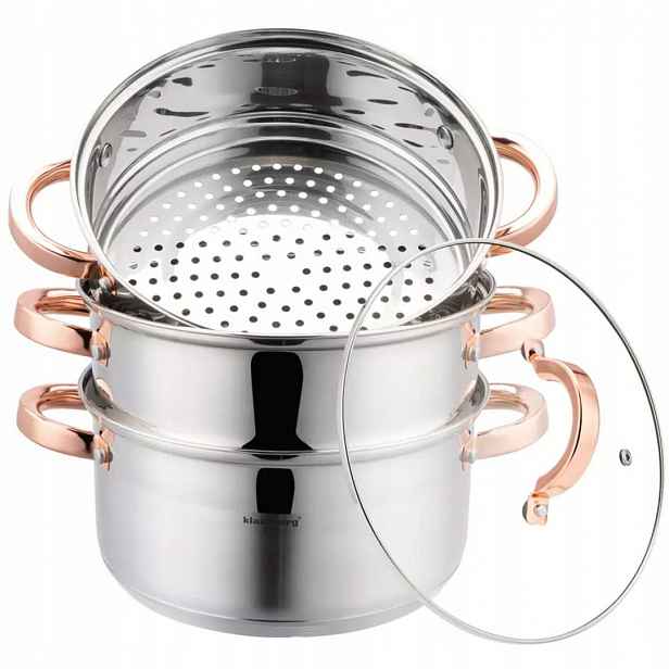 Hrnec Na Páru Klausberg 4 Díly 22 cm KB-7732 Rose Gold
