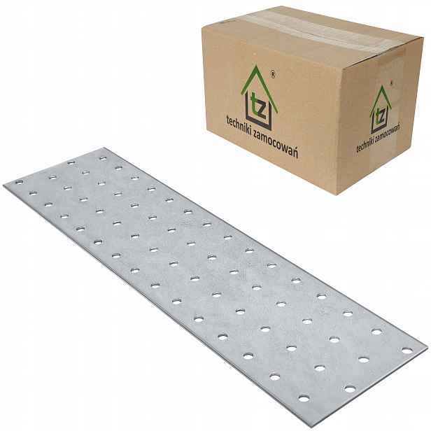 Perforované destičky 80x300 x 2 mm 50 ks Tesařské spojky ploché PP11
