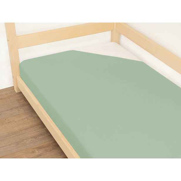 Benlemi Jednolůžkové prostěradlo JERSEY z bavlny Zvolte barvu: Lesní zelená, Zvolte rozměr: 140 x 190 cm