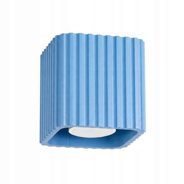 Sollux Lighting stropní spot Riff čtvercový modrý 1xGU10 10W