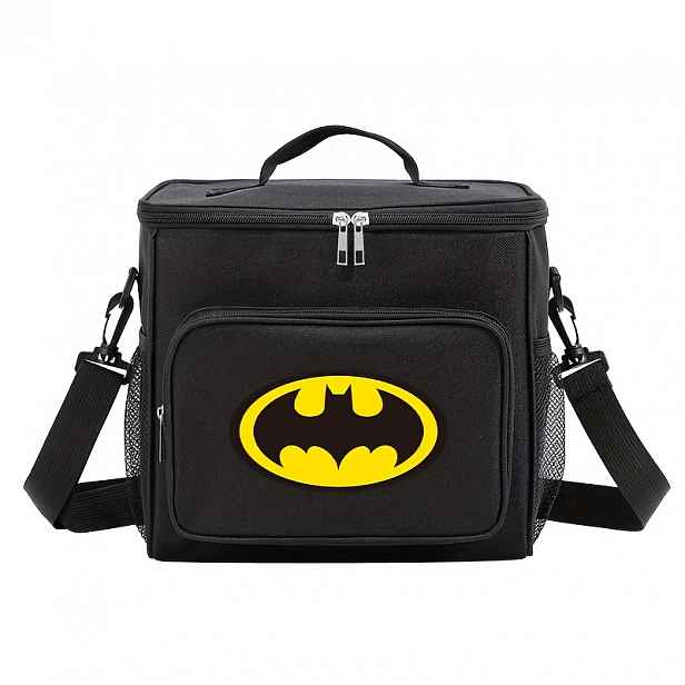 TEMU WB Izolovaná taška na oběd, duální přihrádka, nastavitelný popruh, crossbody organizér pro venkovní aktivity, kempování, do kuchyně i do práce,