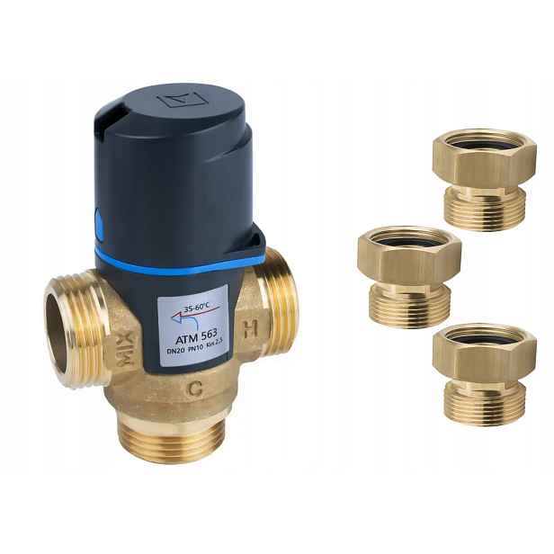 Termostatický Směšovací Ventil Afriso Atm 563 1 Palců 35-60°C Šroubení