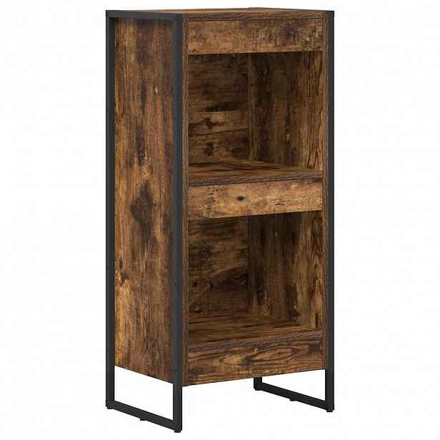 vidaXL Knihovna 40 x 30 x 86,5 cm Kompozitní dřevo Kouřový dub