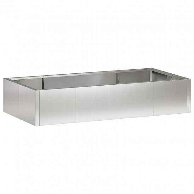 vidaXL Opěrná zeď 6 ks 200 x 100 x 40 cm Nerezová ocel Stříbrná