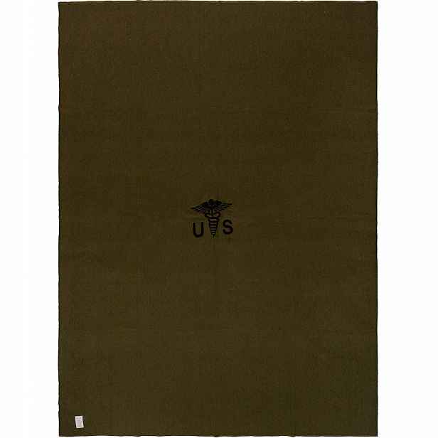 Vojenská vlněná deka Us Army Medical Mil-Tec 225 x 165 cm Reprodukce Zelená