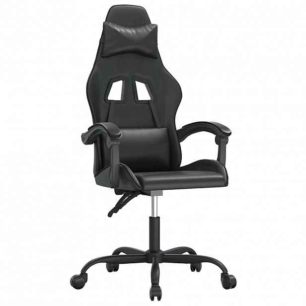 vidaXL Herní židle černá umělá kůže