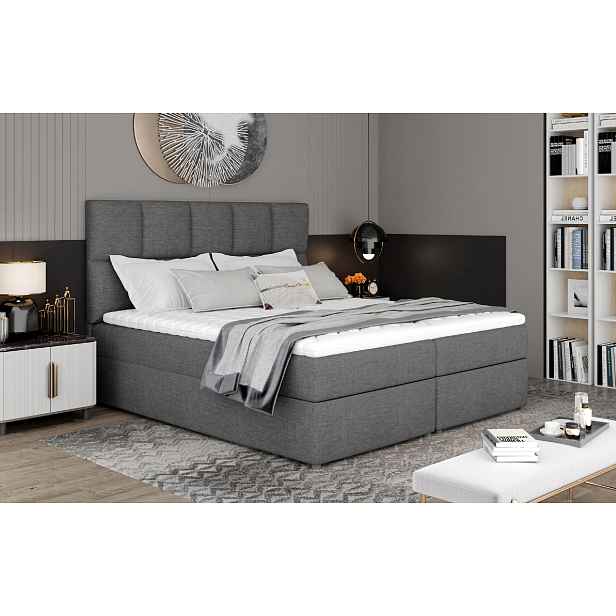 Boxspring Glossy Rozměr: 165 x 210 cm, látka: Sawana 05