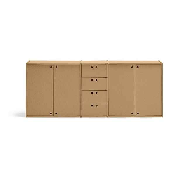 Komoda v přírodní barvě 197x80x40 cm Wally – Teulat