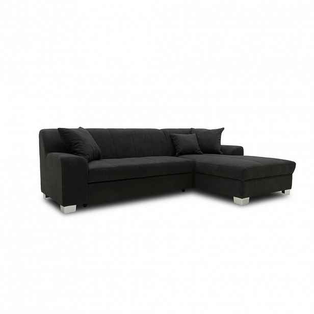MID.YOU ROHOVÁ ROZKLÁDACÍ POHOVKA, textil, černá