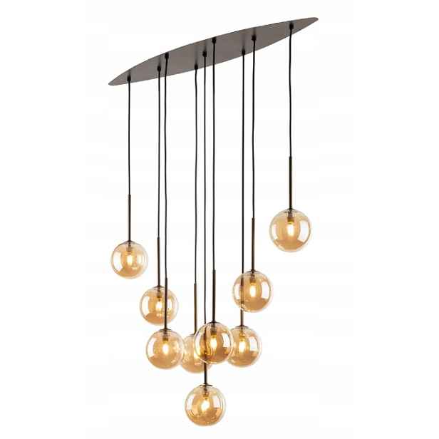 Závěsná lampa Estera Hnědá 9xG9 Nastavitelná Výška 148 cm Tk Lighting