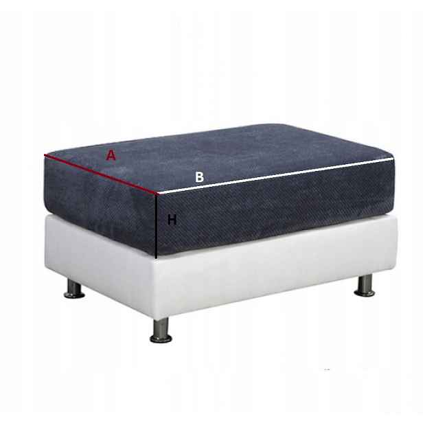 Obal/ochranný obal na taburet taburet 70x70x15