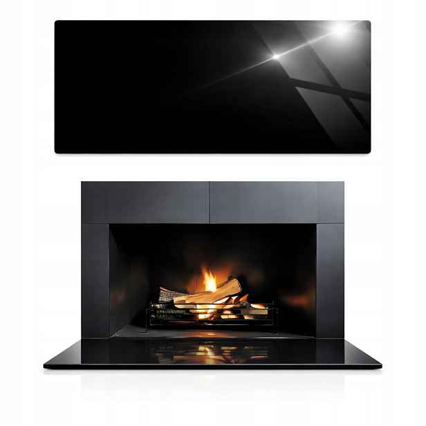 Sklo Pod Krb Koza Černé Tvrzené Sklo Podstavec Rozměr 90x52cm