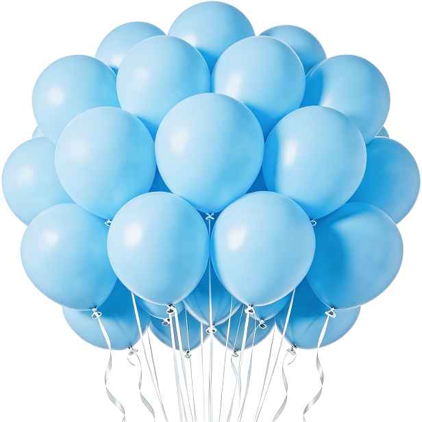 TEMU Balíček 45 ks 10palcových balónků Maca Blue, latexové balónky Maca Blue na narozeninovou oslavu, promoci, Halloween, svatbu, rozlučku se
