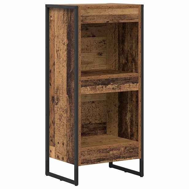 vidaXL Knihovna 40 x 30 x 86,5 cm Kompozitní dřevo Staré dřevo