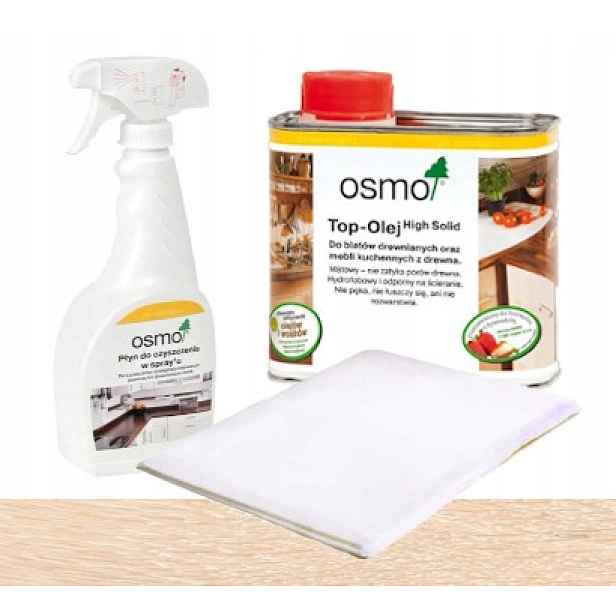 Osmo Sada Top olej, čisticí prostředek, hadřík