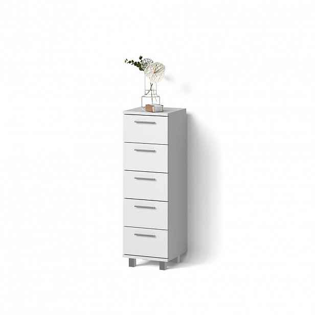 Livinity® SKŘÍŇKA DO KOUPELNY Eisak Bílá 30 x 95 cm
