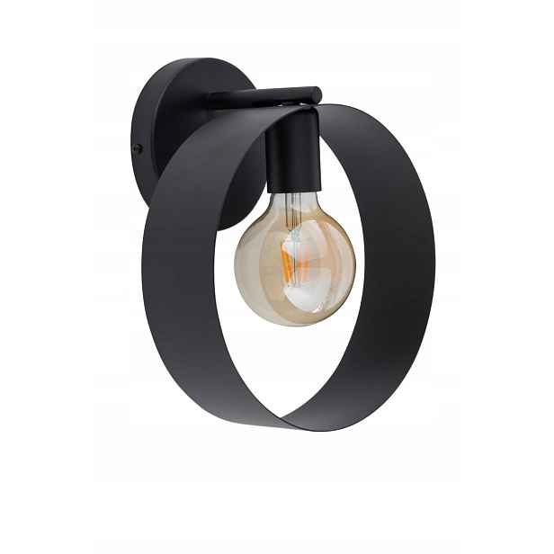 Nástěnná lampa mimalistická černá, moderní do obývacího pokoje, jídelny Sigma