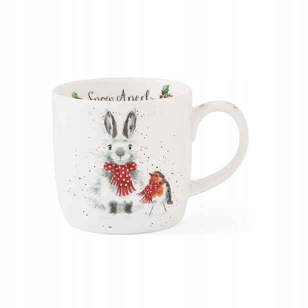 Porcelánový Hrnek Zajíček A Ruděk V Šálech od Wrendale Designs