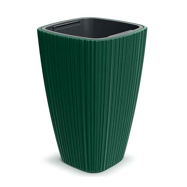 Prosperplast Plastový květináč OROS tmavě zelený, varianta 29 cm