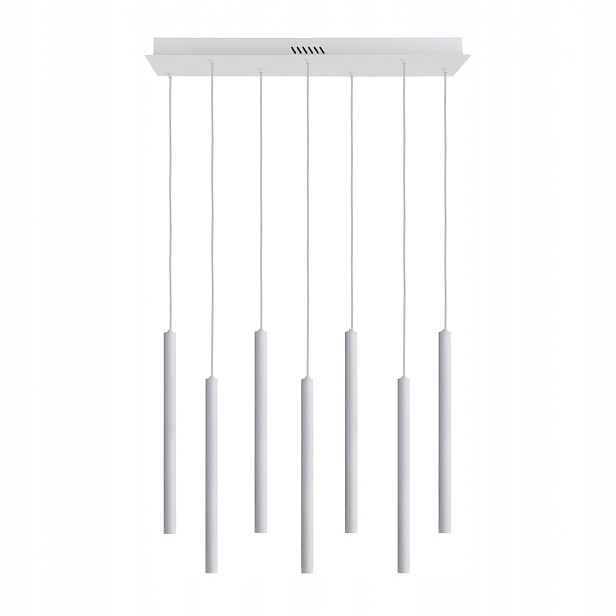 Valdes PND-22302-7-WH Závěsná lampa bílá tuba