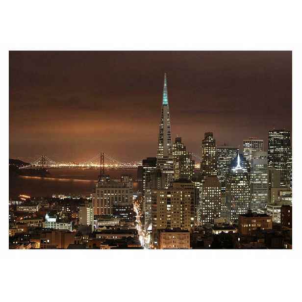 Fototapeta Město V Noci Most San Francisco 416x254